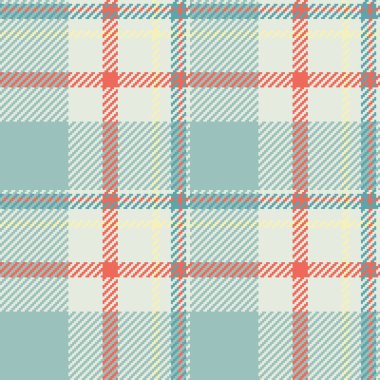 Beyaz ve pastel renkli kumaş desenli ekoseli desenli desenli tekstil vektörünün arka plansız tartanı.