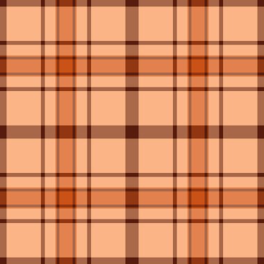 Ekose ekoseli parti, köpek dişi taraması. Mobilya vektörü tekstil dokusu turuncu ve kırmızı renkte.