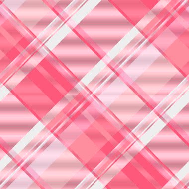 Arka vektör tartan, içerik kumaş desenli ekose. Arkaplan dokusunu kırmızı ve beyaz renklerde dikişsiz tekstil bitir.