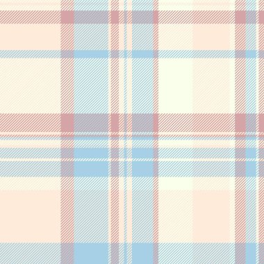 Yaş kontrolü, ekose kumaş, tüvit vektör tartan dokusu. Işık ve papaya kırbaç renginde pürüzsüz kumaş deseni.