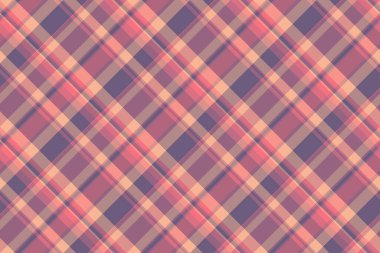 Ekose kumaş dikişsiz kırmızı ve pastel renklere sahip dokunun tartan vektörünün tekstil arkaplan deseni.