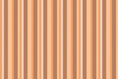 Üretim hatları dikey, aztek kumaş şerit vektörü. Konfor dokusu arkaplan deseni turuncu ve beyaz renklerde tekstil.