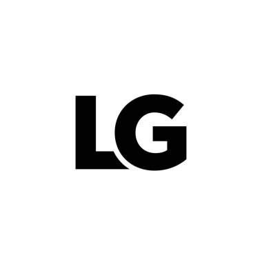 Moda harf L ve G, LG logo tasarım şablonu. Şirket kimliği için asgari monogram tabanlı logotype.