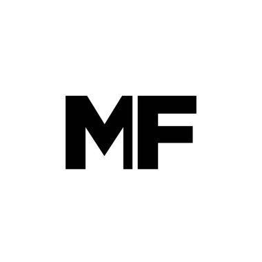 Moda harfi M ve F, MF logo tasarım şablonu. Şirket kimliği için asgari monogram tabanlı logotype.