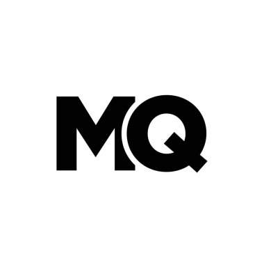 Trendy letter M and Q, MQ logo design template. Minimal monogram initial based logotype for company identity. clipart