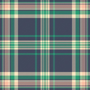 Gösterişli arka plan tekstil, sevgililer günü desen kontrol dokusu. Yazın koyu ve pastel renkte kusursuz tartan vektörü.