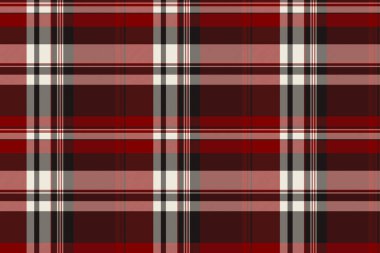 Siyah ve kestane rengi tartan tekstil kumaşlı ekose desenlerin kusursuz arkaplan kontrolü.