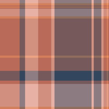 Kırmızı ve pastel renklerde tartan kumaş dokusunu kontrol eden kusursuz desenli arka plan vektör ekoseli..