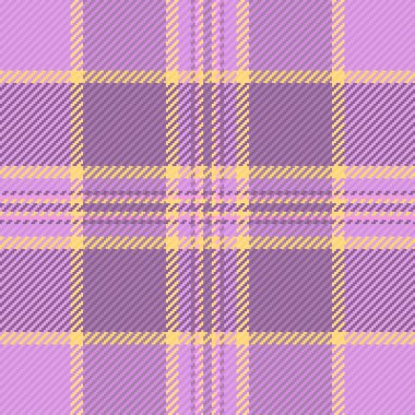 Pano arka plan kumaş kontrolü, kusursuz ekose kumaş kontrolü. Düğün dokusu tekstil deseni mor ve pastel renkte.
