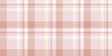 Hücre ekoseli vektörü kusursuz, gerçekçi tekstil kumaş kontrolü. Aydınlık ve fildişi rengi arkaplan deseni çizelgesi.