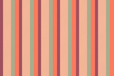 Tişörtsüz vektör çizgileri, çarşaf deseni dikey. Doğrudan kumaş çizgisi kırmızı ve papaya kırbaç renkleri.