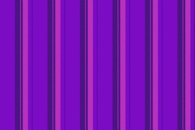 Vektör çizgileri pürüzsüz, fiesta desenli dikey doku. Bebek çizgisi tekstil arkaplan kumaşı mor ve koyu renk.