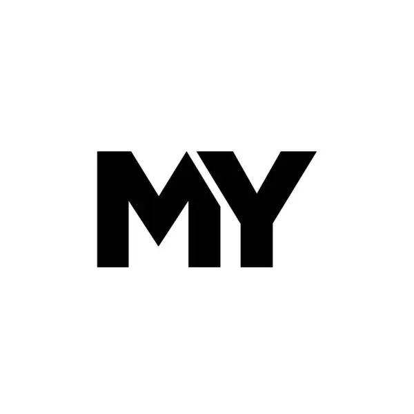 Carta Moda Meu Modelo Design Logotipo Logotipo Inicial Baseado Monograma —  Vetores de Stock