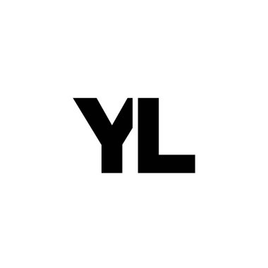 Moda harfi Y ve L, YL logo tasarım şablonu. Şirket kimliği için asgari monogram tabanlı logotype.