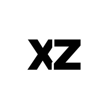 Moda harfi X ve Z, XZ logo tasarım şablonu. Şirket kimliği için asgari monogram tabanlı logotype.