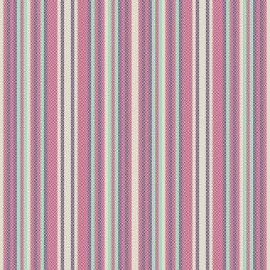 Kusursuz doku kumaş vektörü, ipeksi dikişsiz çizgiler. Açık ve pembe renklerde dikey arkaplan tekstil deseni konforu.