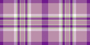 Duvar kağıdı arkaplan tartan vektörü, çok renkli kumaş kontrolü. Ekran deseni pastel ve mor renkte ekosesiz desen.