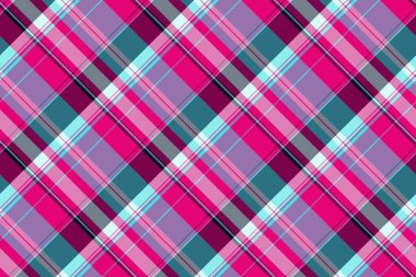 Dogtooth background texture seamless, neutral plaid tartan textile. Lilac vector pattern fabric check in pink and violet color. clipart