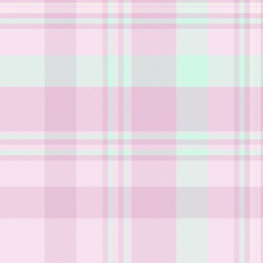 40 'lı yılların tartan desenli, klasik ekoseli arkaplan. Profesyonel tekstil dokusu ışık ve beyaz renkli kumaş vektörü.