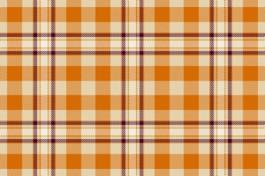 Hanuka desenli ekose, yüzeyde pürüzsüz arka plan tekstili. Açık ve turuncu renklerde kumaş dokusunu kontrol et.