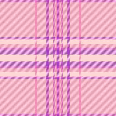 Kumaş desenli ekoseli vektör dokusu açık ve pembe renklerde tartan tekstil denetimi.