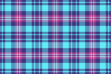 Ekose kumaş desenli çivit ve cyan renklerinde ekose kumaş dokusu olan kusursuz arkaplan vektörünün desenini kontrol et.