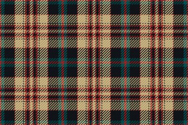 İskoç ekosesinin kusursuz deseni. Kumaş dokusunu kontrol ederek tekrarlanabilir arkaplan. Çizgili tekstil izinin düz vektör arkaplanı.