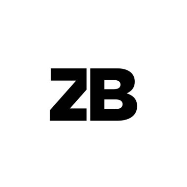 Moda harfi Z ve B, ZB logo tasarım şablonu. Şirket kimliği için asgari monogram tabanlı logotype.