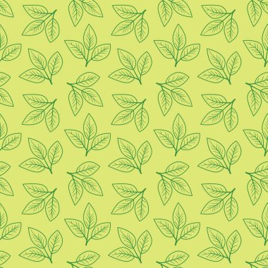 El çizimi çiçek desenli vektör tasarımı. Bitki ve yaprak ile basit bir süs. Kumaş baskı kumaşı.