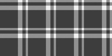 Kusursuz vektör desenini aç, örtülü arka plan kumaşını kontrol et. Kırsal tekstil desenli ekose gri ve beyaz.