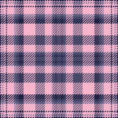 Glamor desenli ekose desen, pürüzsüz arka plan vektörü. Açık ve mavi renkli kumaş denetimi yapın.