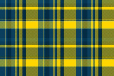 Pis, tekstil temizliği, vektör tartan kontrolü. Cadılar Bayramı desenli ekose kumaş koyu ve altın renkli.