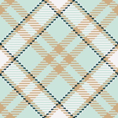 Ekose kumaşın tekstil arkaplanı açık ve turuncu renklerde tartan dokusunu kontrol eder..