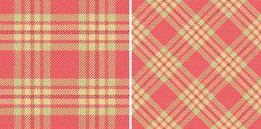 Kumaş vektör ekose kontrollü, arka planda pürüzsüz dokunun desenli tartan dokusu. Şık ev dekorasyonu fikirleri için sonbahar renklerinde ayarlandı.