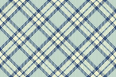Açık ve mavi renkli ekose tekstil desenli kusursuz kumaş kontrolü Tartan arkaplan vektörü.