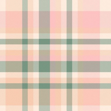 Ekose dokunun tekstil vektör kontrolü ışık ve pastel renklerde dikişsiz tartan kumaş ile.