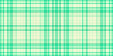 Dekore edilmiş ekoseli, pürüzsüz, sade tartan desenli kumaş. Nane ve açık renkli ince doku tekstil denetimi arkaplanı.