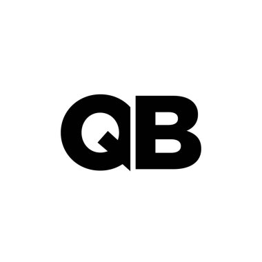 Moda harfi Q ve B, QB logo tasarım şablonu. Şirket kimliği için asgari monogram tabanlı logotype.