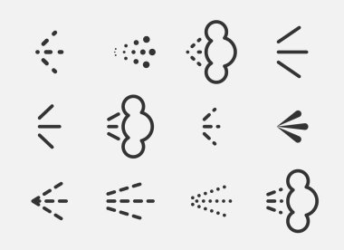 Su başlığı buharı, parfüm deodorantı, grafiti sanat boyası için sprey ikonlar ya da hava fırçası seti. Duş damlaları, dezenfeksiyon, temizlik..