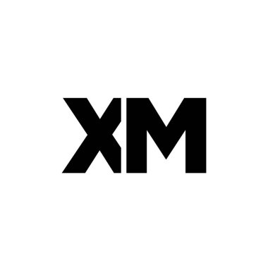 Moda harfi X ve M, XM logo tasarım şablonu. Şirket kimliği için asgari monogram tabanlı logotype.