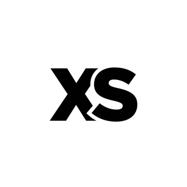 Moda harfi X ve S, XS logo tasarım şablonu. Şirket kimliği için asgari monogram tabanlı logotype.