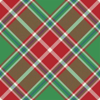 Ekose desenli vektör. Kumaş dokusunu kontrol et. Giysiler, kağıt baskısı veya web arkaplanı için kusursuz tekstil tasarımı.