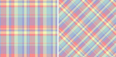 Ekose desenli kumaşın kumaş arkaplan deseni vektör kontrollü tartan tekstili. Favori renklerde ayarlanmış. Ürünler için çevre dostu paketleme fikirleri.