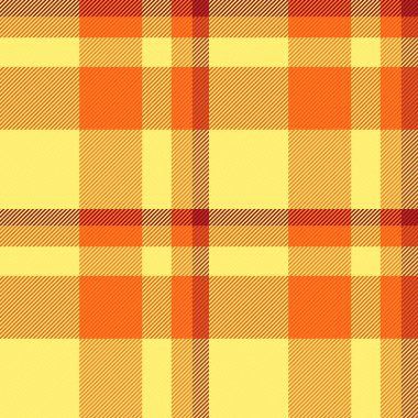 Sarı ve parlak renklerde ekosesiz desenli vektör dokusu kontrolü tekstil kumaşı.