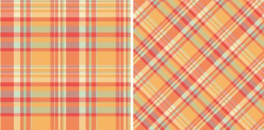 Ekose arka plan vektörünün kusursuz dokusu ve tartan tekstili. Albüm düzeni fikirleri için mutlu renkler girin.