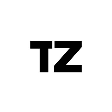 Trendy letter T and Z, TZ logo design template. Minimal monogram initial based logotype for company identity. clipart