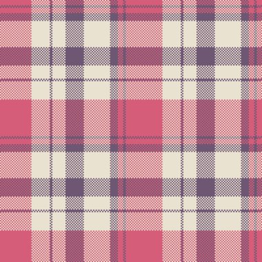 Ağ desensiz kumaş, noel süsü tartan desenli. Giysi arkaplan ekose vektörü tekstil açık ve kırmızı renklerde.