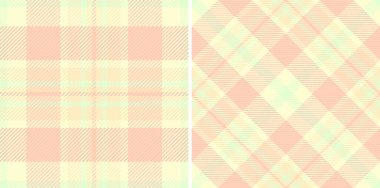 Kumaş dikişsiz arkaplan kontrollü tekstil tartan ekosesinin vektör deseni. Doğa renklerinde ayarlanmış. Kurdele zanaat fikirleri.