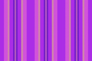 Arka plan çizgilerini, ağ desenli tekstil kumaşlarını dekore et. Kısa doku vektörü dikey mor ve pembe renklerde.