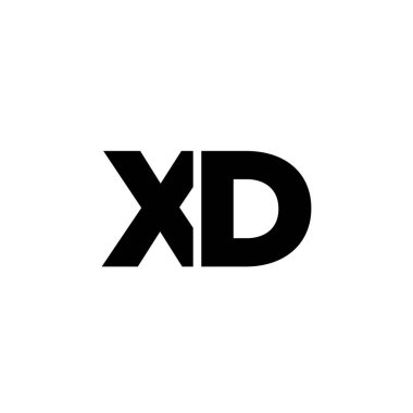 Moda harfi X ve D, XD logo tasarım şablonu. Şirket kimliği için asgari monogram tabanlı logotype.